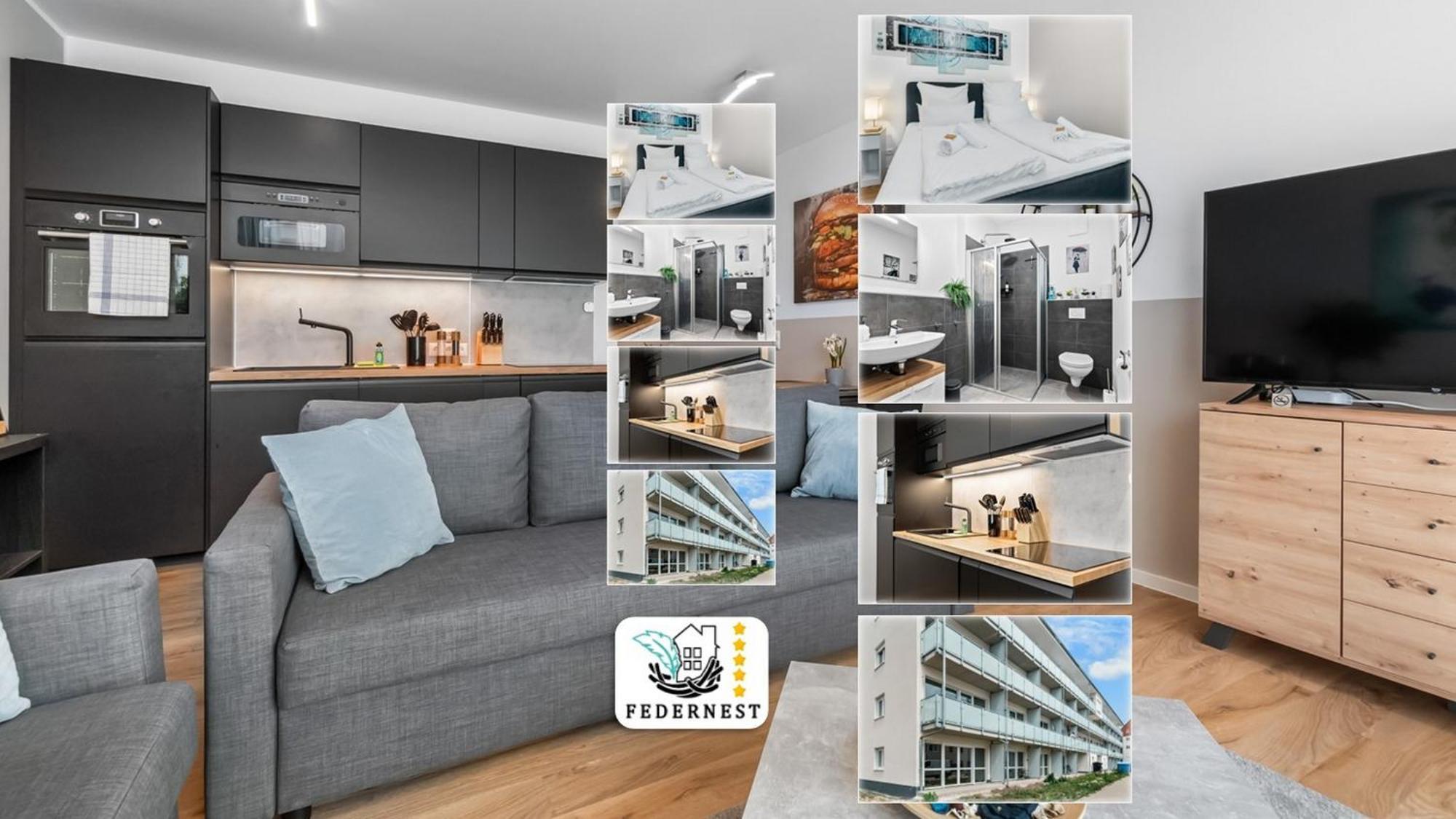 Design Luxus, Vollausstattung, Neubau, 30Min Hbf Leipzig 8, Naehe Flughfaen, Bmw, Dhl, Amazon Leilighet Schkeuditz Eksteriør bilde